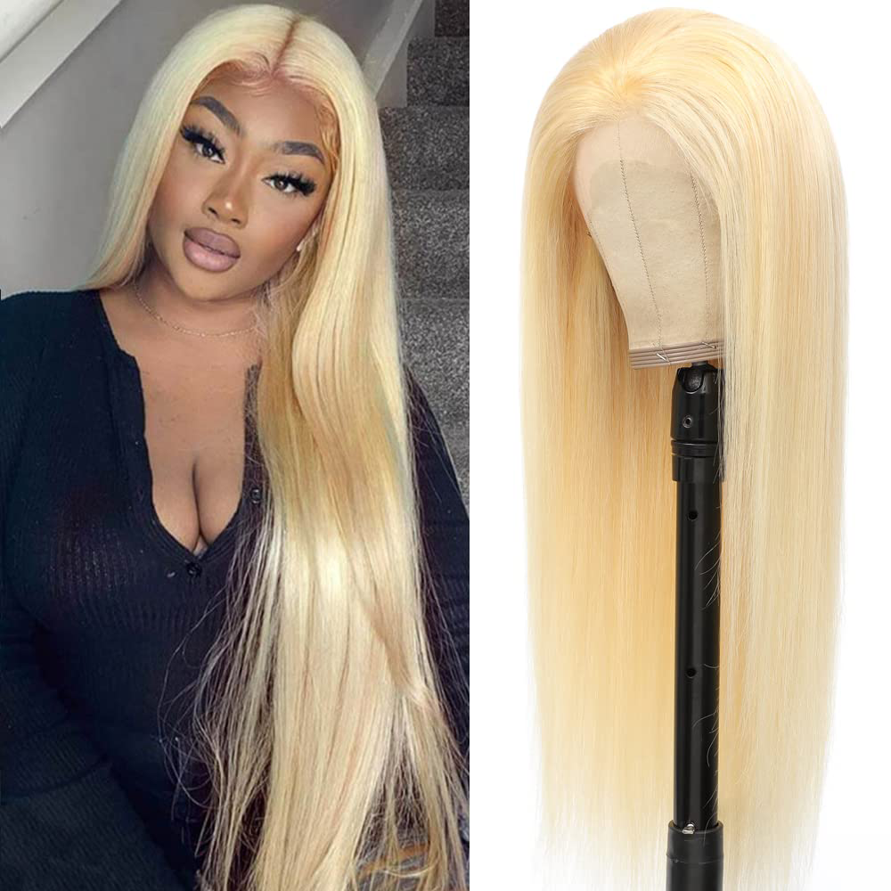 RomaNike Blonde Wig Straight Wig 13X4 Lace Front Wig