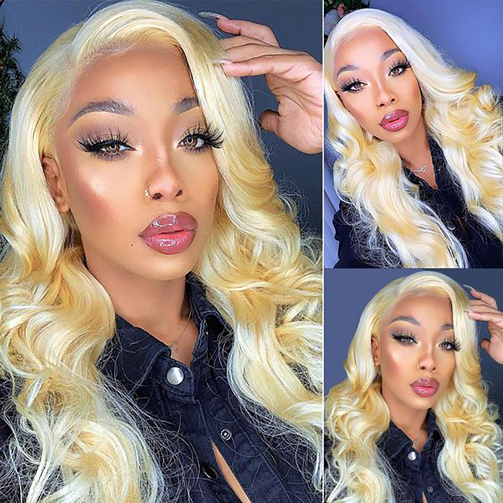 RomaNike Blonde  Wig Body Wave Wig  13X4 Lace Front Wig
