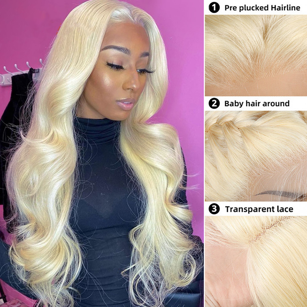 RomaNike Blonde  Wig Body Wave Wig  13X4 Lace Front Wig