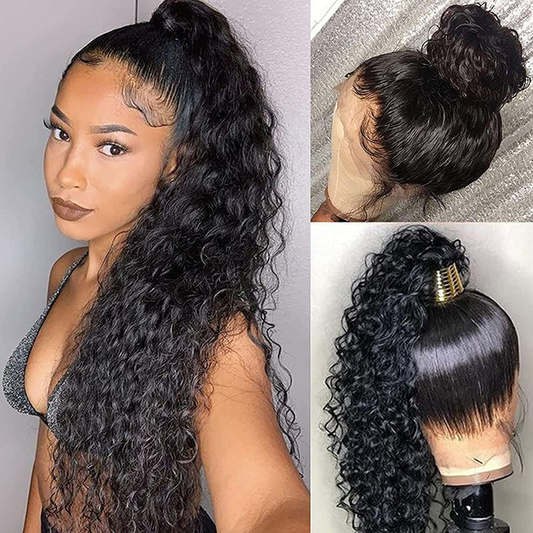 RomaNike 360 Lace Frontal Wig Curly Frontal Wig