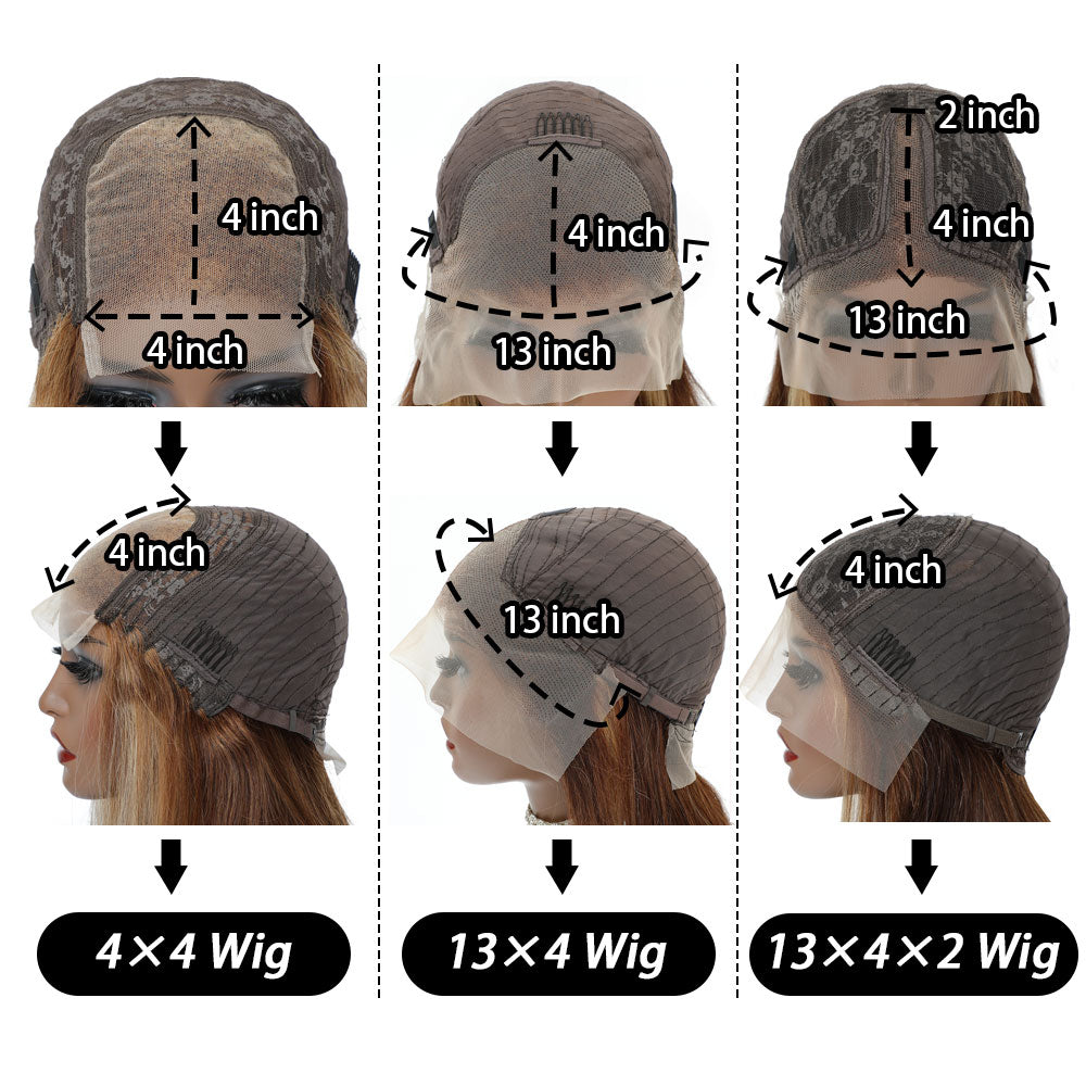RomaNike Highlight Wig  Straight Wig 13x4 Lace Front Wig