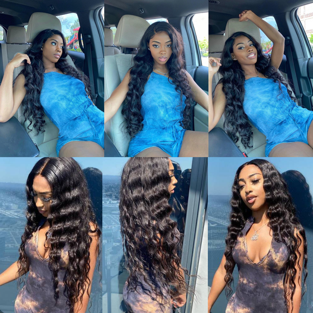 RomaNike Loose Wave Wig 13x4 Lace Front Wig Lace Wigs